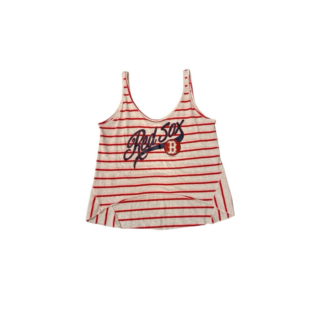 MLB Boston Red Sox Women's Shirt High Low Tank Top Sz‎ L 5th & Ocean